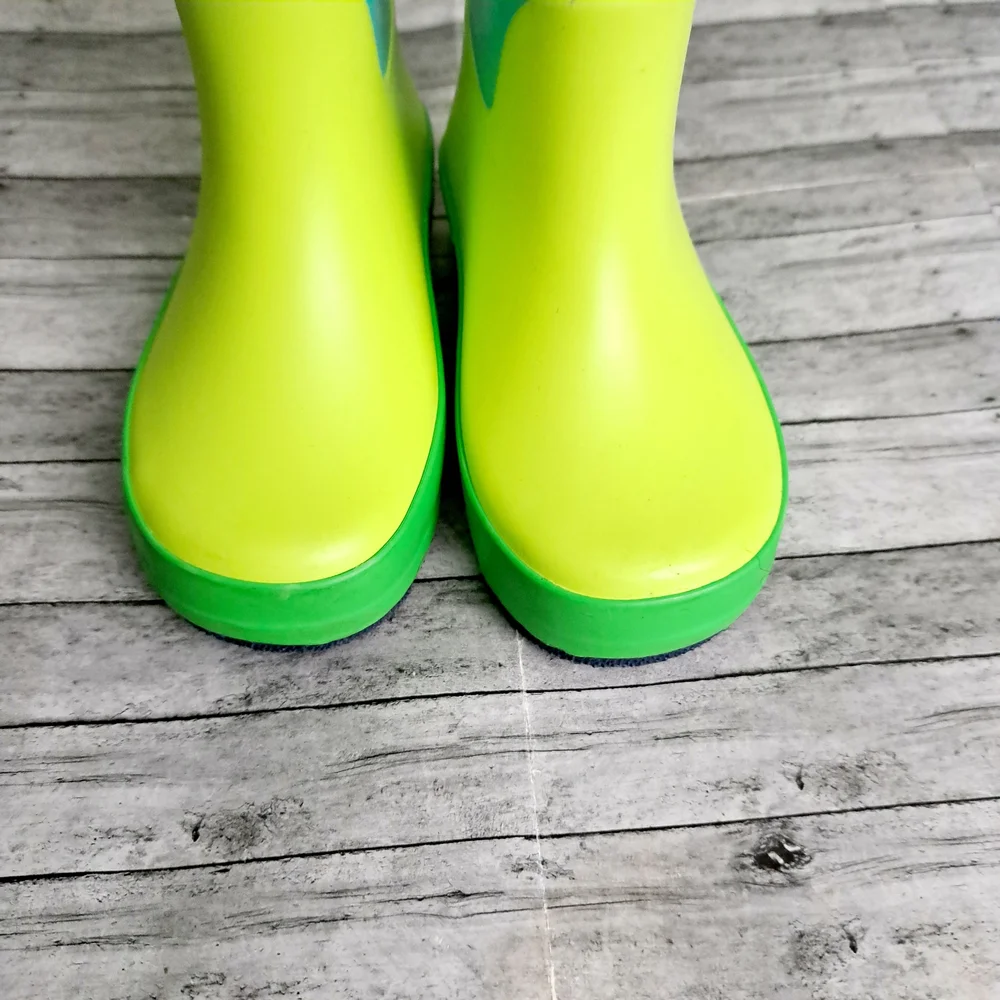 Cat & Jack Kids' Blue and Green Rain Boots